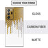 Paint Splatter Gold Galaxy Note20 Ultra 5G Skin