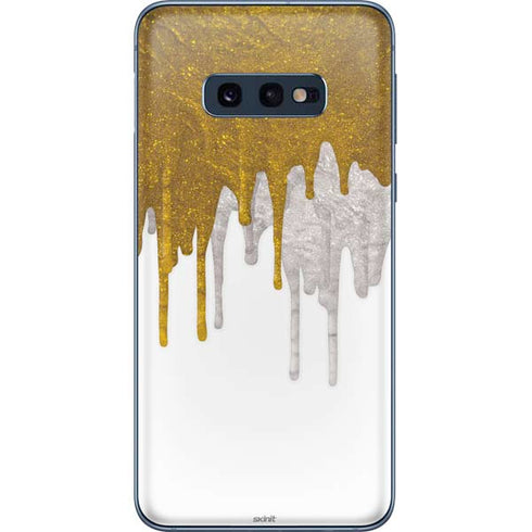 Paint Splatter Gold Galaxy S10e Skin