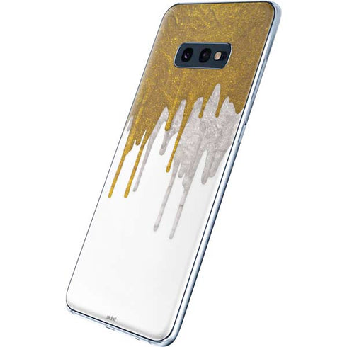 Paint Splatter Gold Galaxy S10e Skin