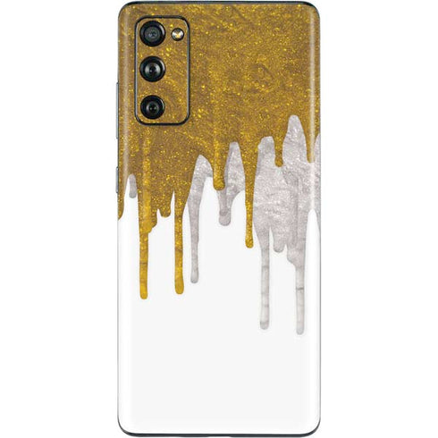 Paint Splatter Gold Galaxy S20 Fan Edition Skin