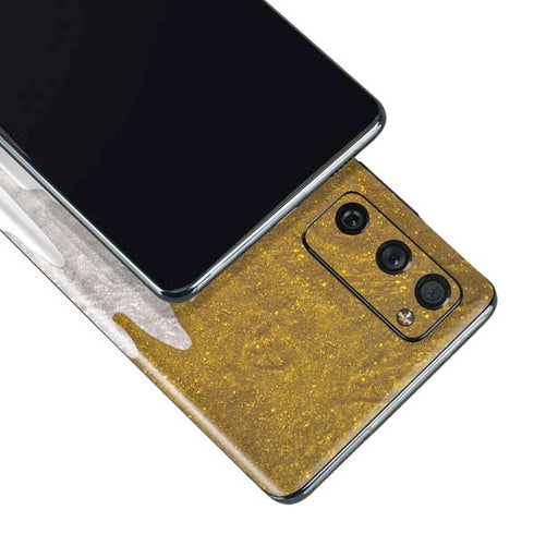 Paint Splatter Gold Galaxy S20 Fan Edition Skin