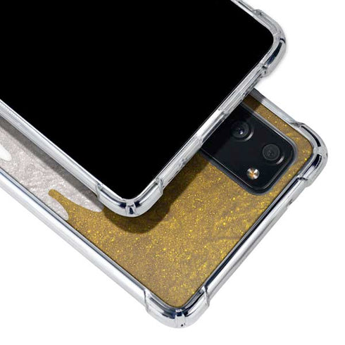 Paint Splatter Gold Galaxy S20 FE Clear Case