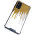 Paint Splatter Gold Galaxy S20 FE Clear Case