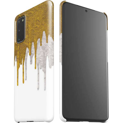 Paint Splatter Gold Galaxy S20 Lite Case