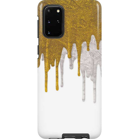 Paint Splatter Gold Galaxy S20 Plus Pro Case