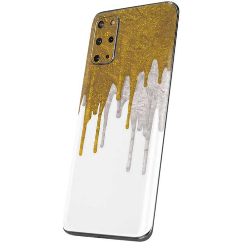 Paint Splatter Gold Galaxy S20 Plus Skin