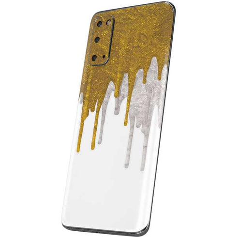 Paint Splatter Gold Galaxy S20 Skin