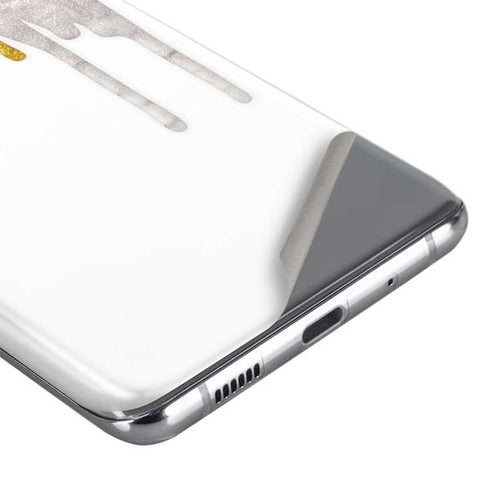 Paint Splatter Gold Galaxy S20 Skin