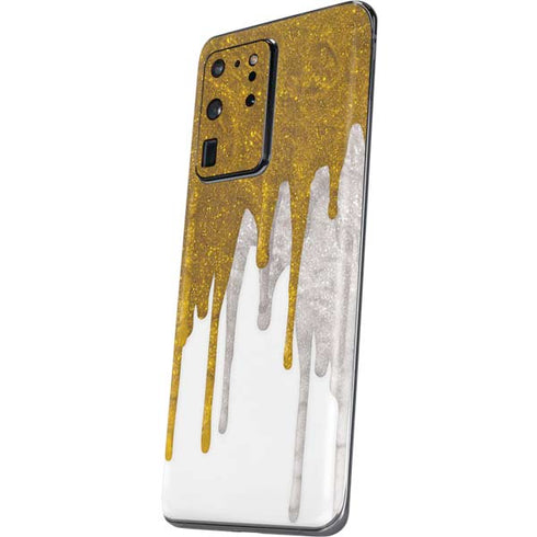 Paint Splatter Gold Galaxy S20 Ultra 5G Skin