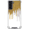 Paint Splatter Gold Galaxy S21 5G Clear Case