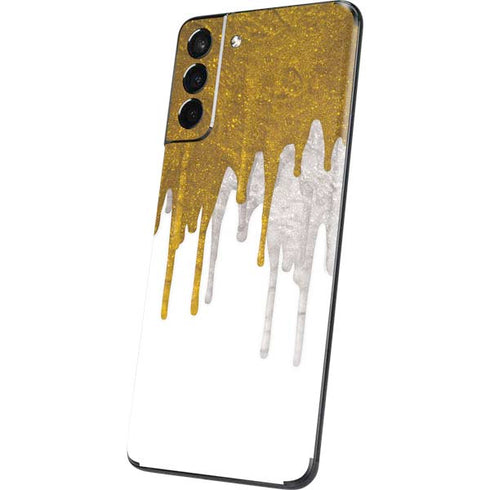 Paint Splatter Gold Galaxy S21 5G Skin