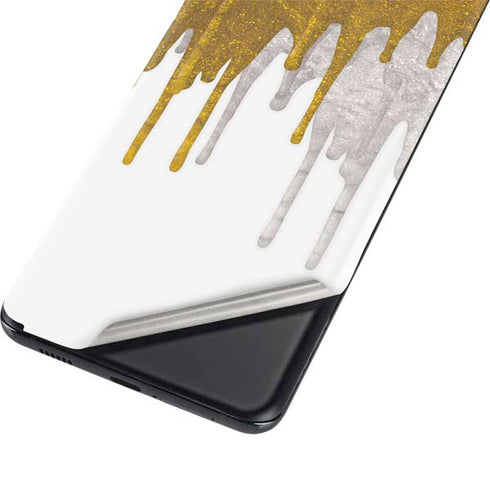 Paint Splatter Gold Galaxy S21 5G Skin