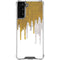 Paint Splatter Gold Galaxy S22 Plus Clear Case