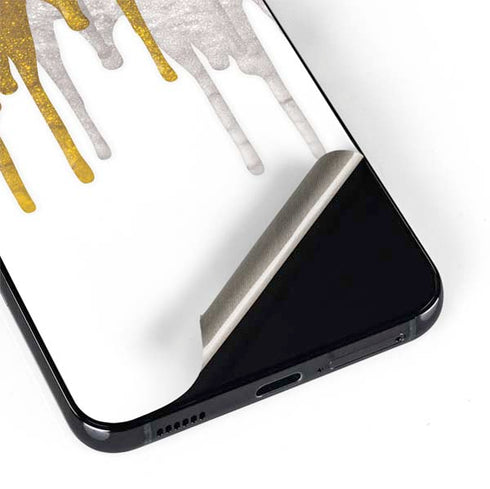 Paint Splatter Gold Galaxy S22 Plus Skin