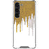 Paint Splatter Gold Galaxy S23 Clear Case
