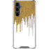 Paint Splatter Gold Galaxy S23 FE Clear Case
