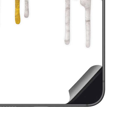 Paint Splatter Gold Galaxy S23 FE Skin