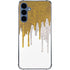 Paint Splatter Gold Galaxy S24 Clear Case