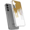 Paint Splatter Gold Galaxy S24 Plus Clear Case