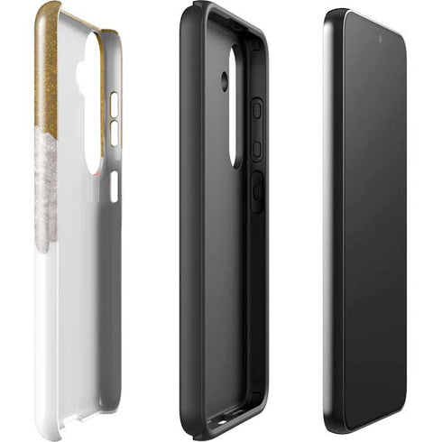 Paint Splatter Gold Galaxy S24 Plus Impact Case