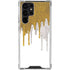 Paint Splatter Gold Galaxy S24 Ultra Clear Case