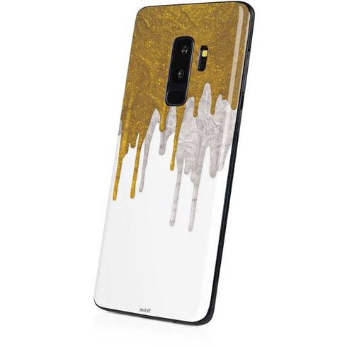 Paint Splatter Gold Galaxy S9 Plus Skin