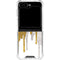 Paint Splatter Gold Galaxy Z Flip5 5G Clear Case