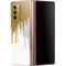 Paint Splatter Gold Galaxy Z Fold2 5G Skin