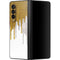 Paint Splatter Gold Galaxy Z Fold3 5G Skin