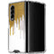 Paint Splatter Gold Galaxy Z Fold4 5G Clear Case