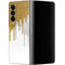 Paint Splatter Gold Galaxy Z Fold4 5G Skin
