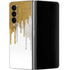 Paint Splatter Gold Galaxy Z Fold4 5G Skin