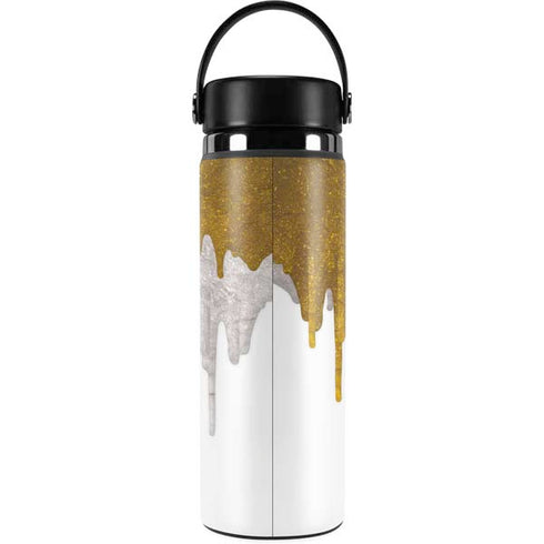 Paint Splatter Gold Hydro Flask 20oz Wide Mouth Skin
