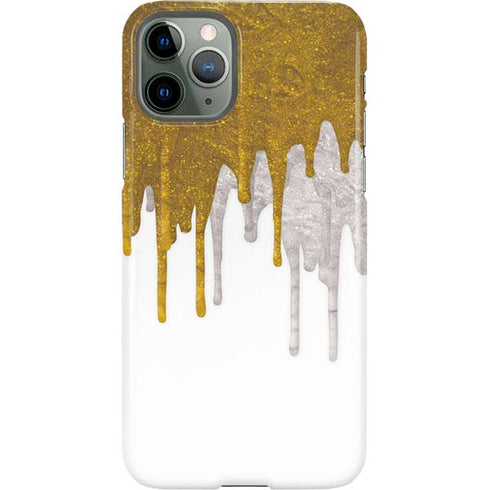 Paint Splatter Gold iPhone 11 Pro Lite Case