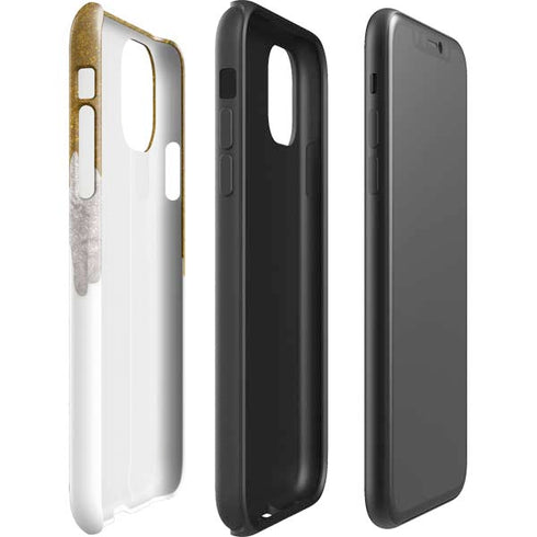 Paint Splatter Gold iPhone 11 Pro Max Impact Case