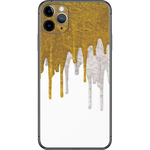 Paint Splatter Gold iPhone 11 Pro Max Skin