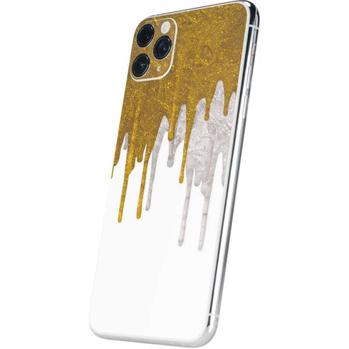 Paint Splatter Gold iPhone 11 Pro Max Skin