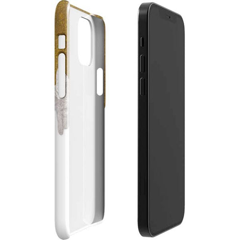 Paint Splatter Gold iPhone 12 Mini Lite Case