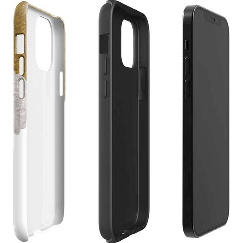 Paint Splatter Gold iPhone 12 Pro Impact Case