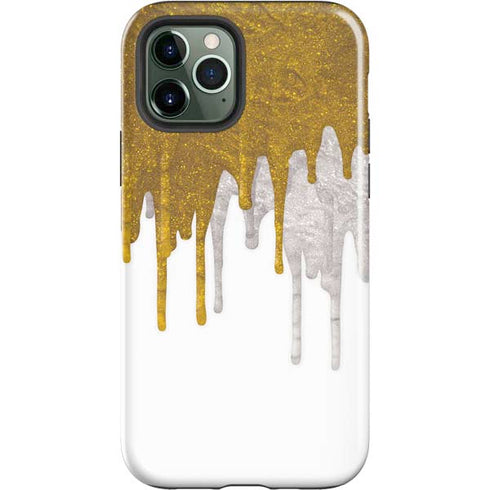 Paint Splatter Gold iPhone 12 Pro Max Impact Case