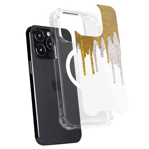 Paint Splatter Gold iPhone 13 Pro MagSafe Case