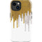 Paint Splatter Gold iPhone 15 Plus Impact Case