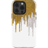 Paint Splatter Gold iPhone 14 Pro Impact Case