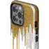 Paint Splatter Gold iPhone 14 Pro Impact Case