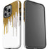 Paint Splatter Gold iPhone 14 Pro Impact Case