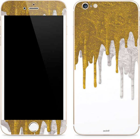 Paint Splatter Gold iPhone 6/6s Plus Skin