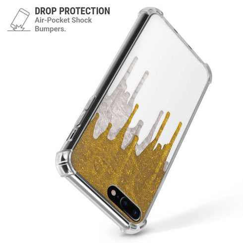 Paint Splatter Gold iPhone 7/8 Plus Clear Case