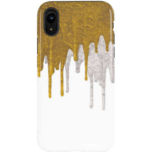 Paint Splatter Gold iPhone XR Pro Case