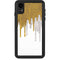 Paint Splatter Gold iPhone XR Waterproof Case