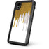 Paint Splatter Gold iPhone XR Waterproof Case